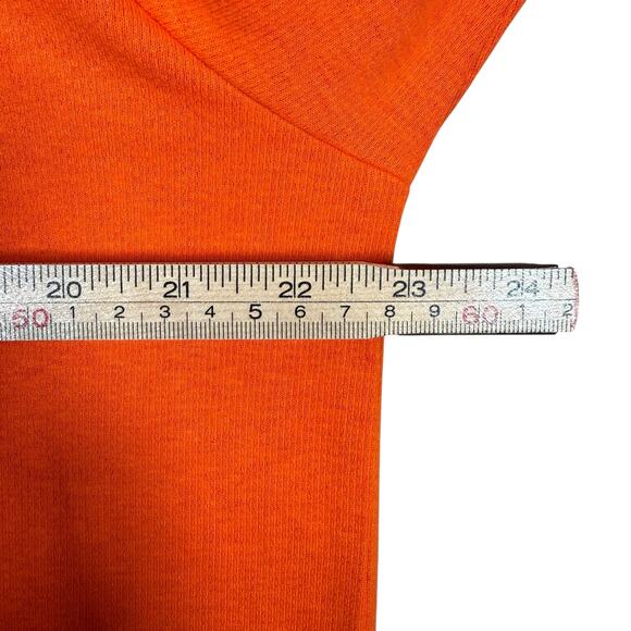 NWT Adidas Men’s Orange Quarter Zip Pullover Long Sleeve Sweatshirt LT - Picture 8 of 8